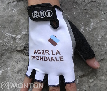 Cycling Gloves Ag2r 2011 white